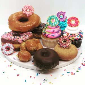 Plate of donuts